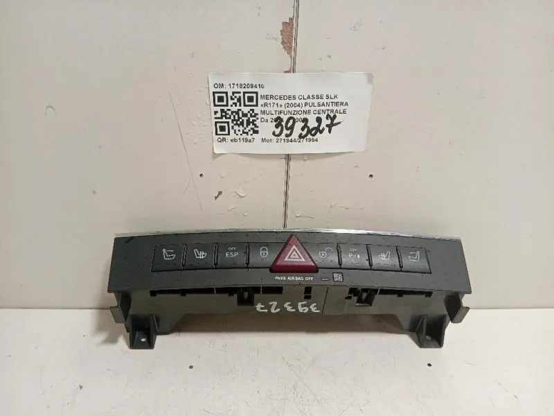 Pulsantiera Multifunzione Centrale 1718209410 Mercedes Classe SLK R171 2004