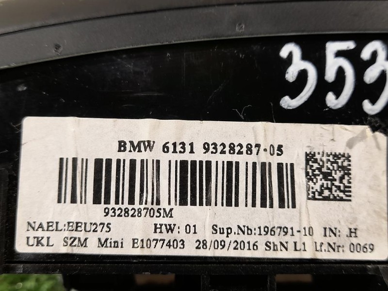 Pulsantiera Multifunzione Centrale 6131 9328287-02 Mini MINI ONE F55 2014