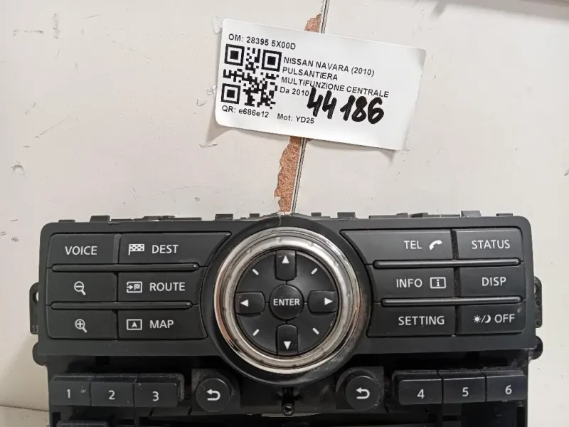 Pulsantiera Multifunzione Centrale 28395 5X00D Nissan Navara 2010