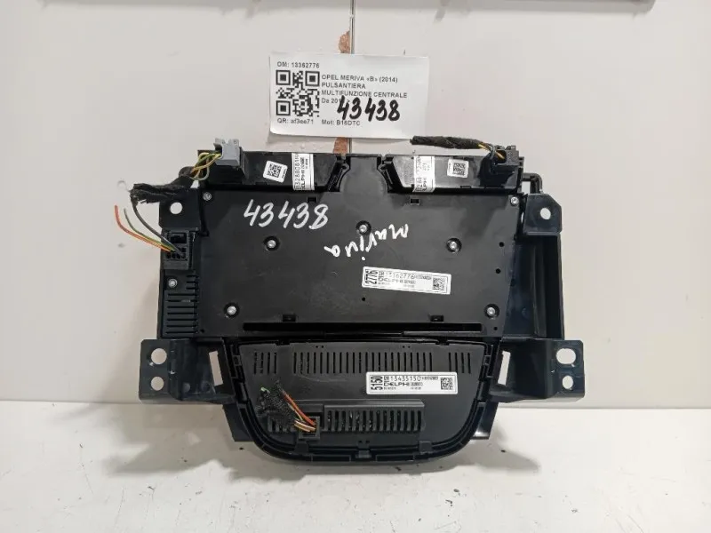 Pulsantiera Multifunzione Centrale 13362776 COMANDI CONTROLLO CLIMA Opel Meriva B 2014