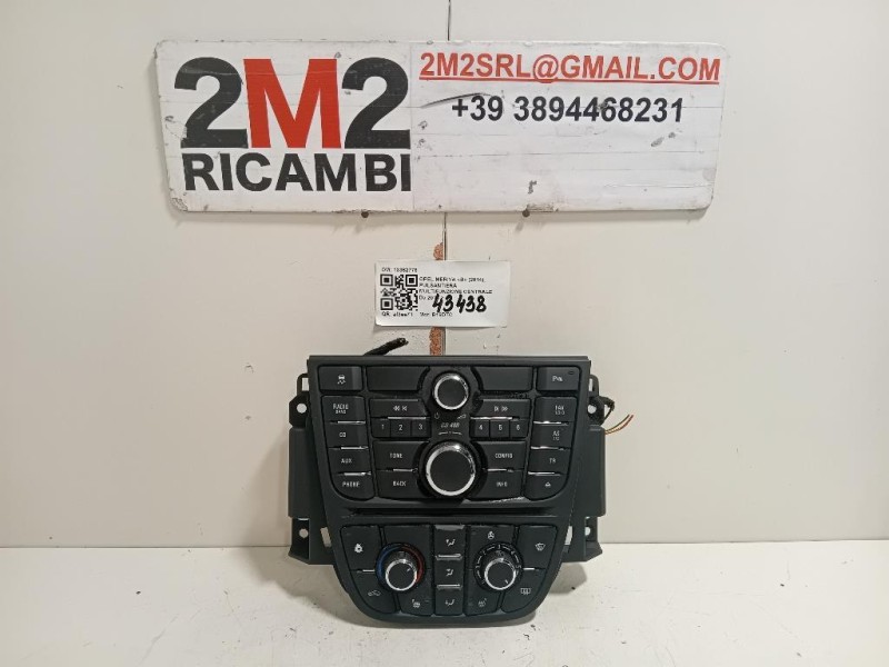 Pulsantiera Multifunzione Centrale 13362776 COMANDI CONTROLLO CLIMA Opel Meriva B 2014