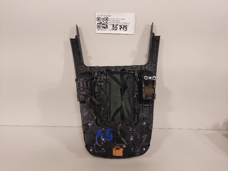 Pulsantiera Multifunzione Console Centrale 8T0 919 609 F Audi A5 8T3 2008