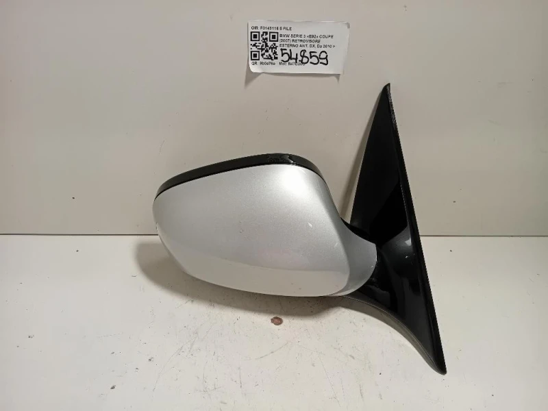 Retrovisore Esterno ANT DX F0143116 5 PIN Bmw Serie 3 E92 Coupe 2007