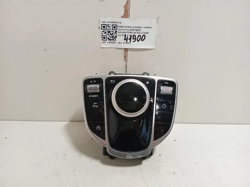 Pulsantiera Navigatore Satellitare A2059006115 Mercedes Classe C W205 2014