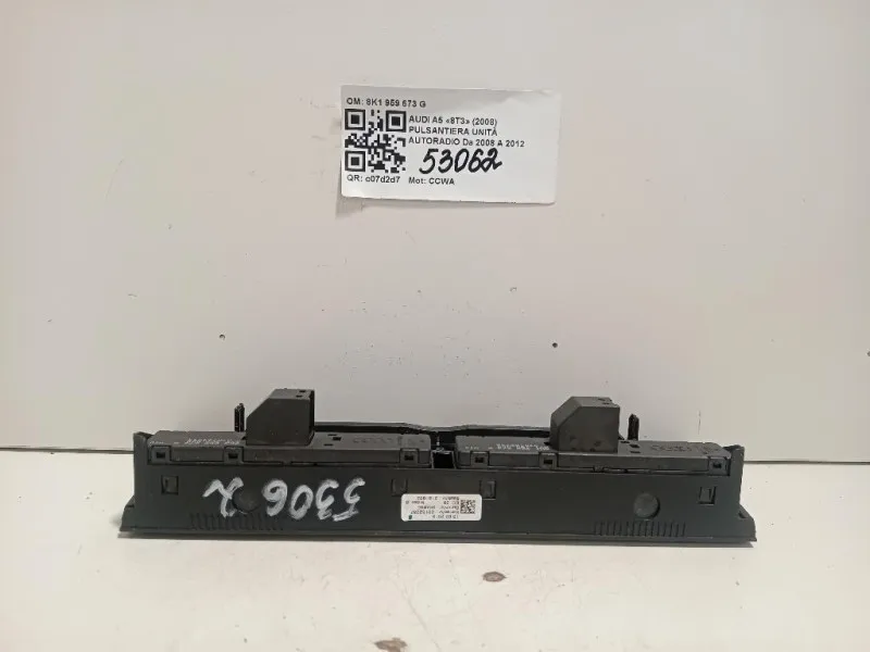 Pulsantiera Unità Autoradio 8K1 959 673 G Audi A5 8T3 2008