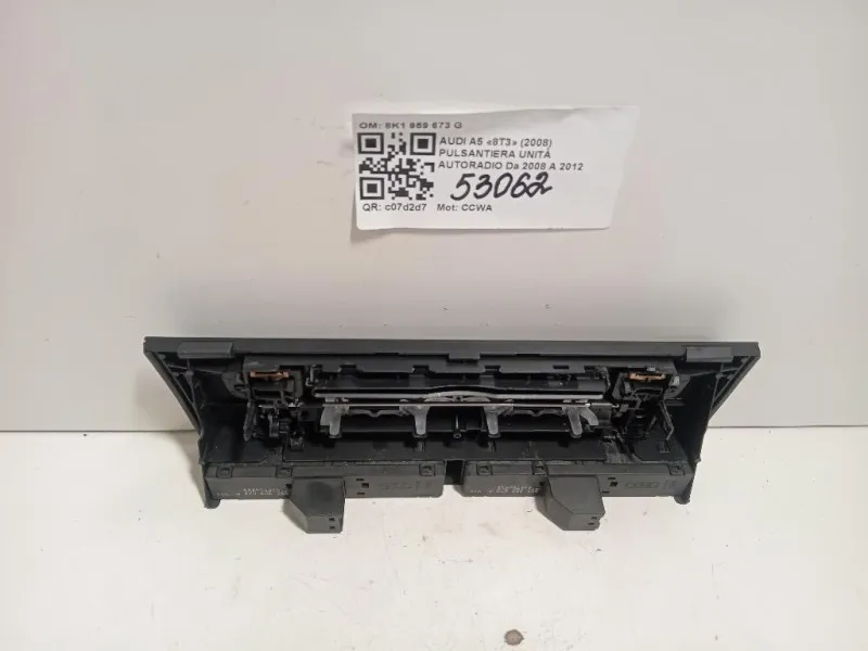Pulsantiera Unità Autoradio 8K1 959 673 G Audi A5 8T3 2008