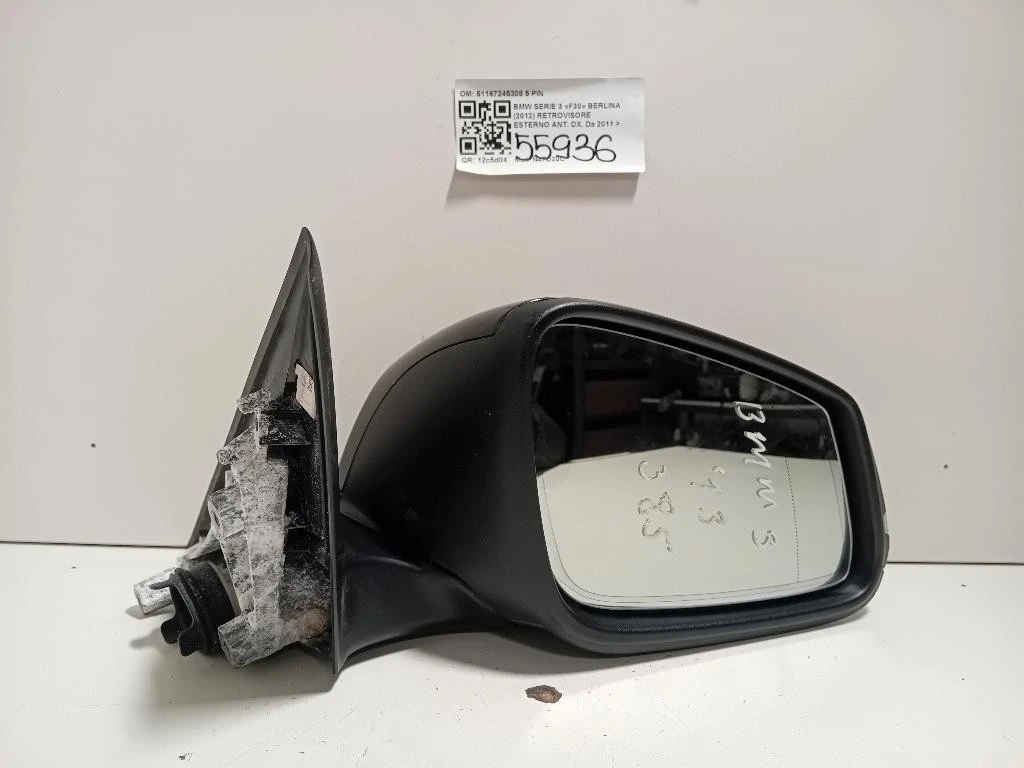 Retrovisore Esterno ANT DX 51167245308 5 PIN Bmw Serie 3 F30 Berlina 2012