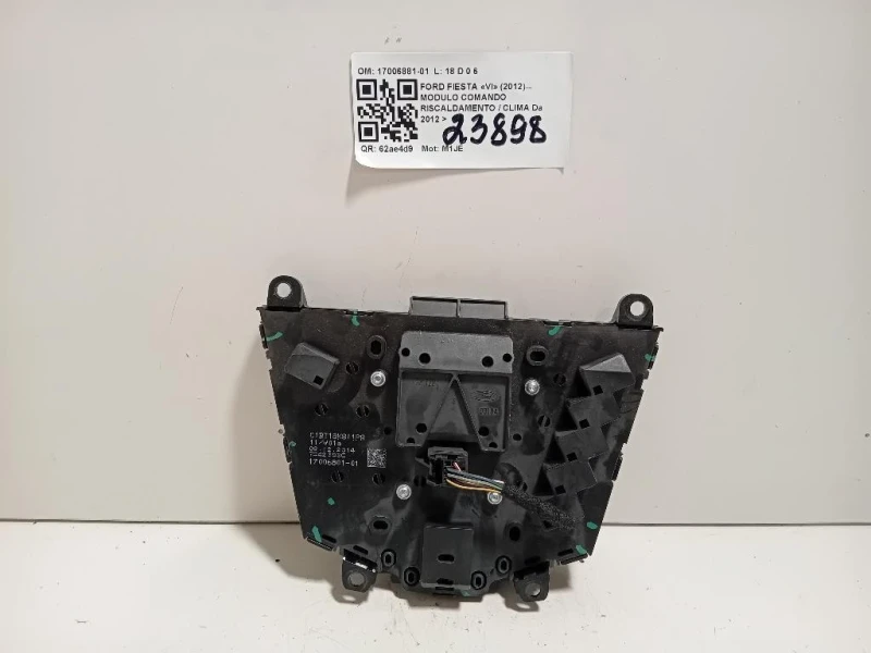 Pulsantiera Unità Autoradio 17006881-01 Ford Fiesta VI 2012