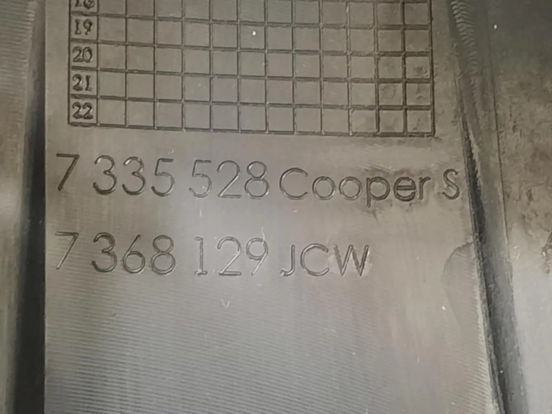 Griglia DI Ventilazione Paraurti ANT 7 335 528 Mini MINI ONE F55 2014