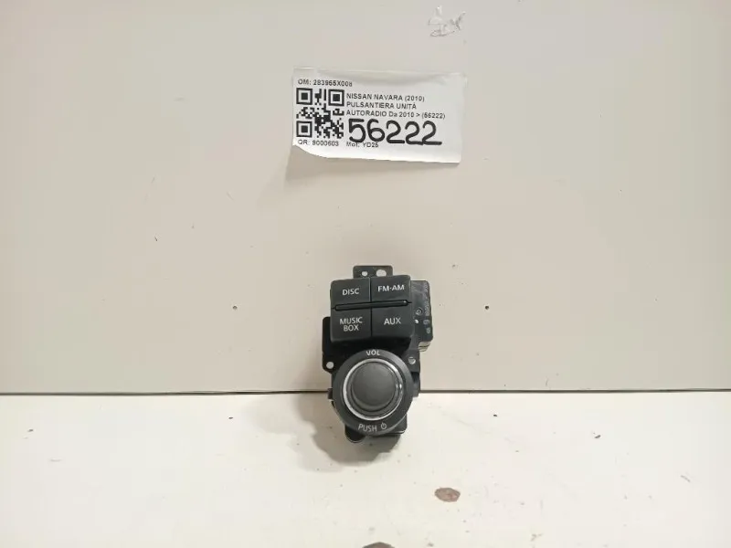 Pulsantiera Unità Autoradio 283955X008 Nissan Navara 2010
