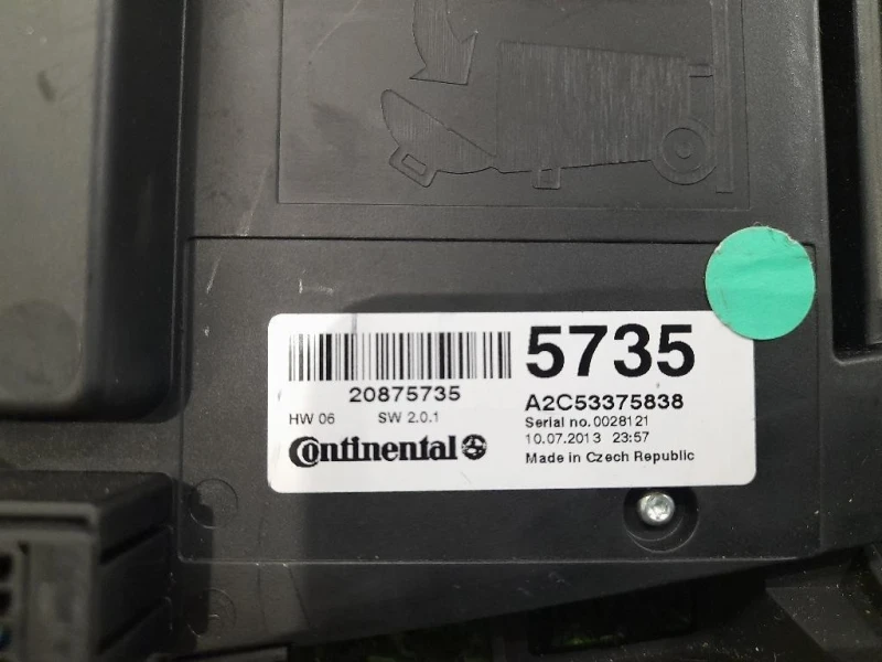 Pulsantiera Unità Autoradio 20875735 Opel Zafira C 2012