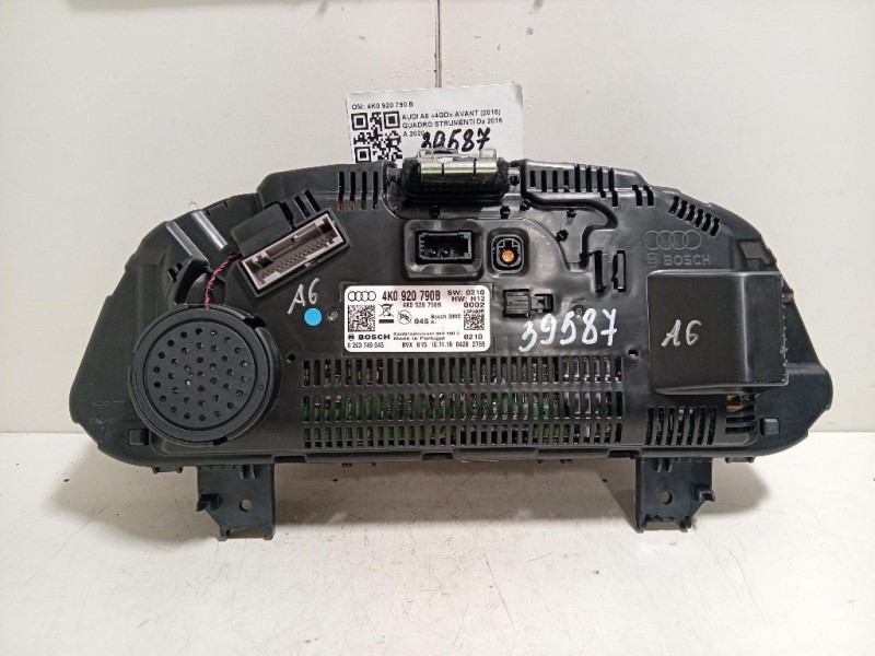 Quadro Strumenti 4K0920790B TACCHIMETRO QUADRO Audi A6 4GD Avant 2016