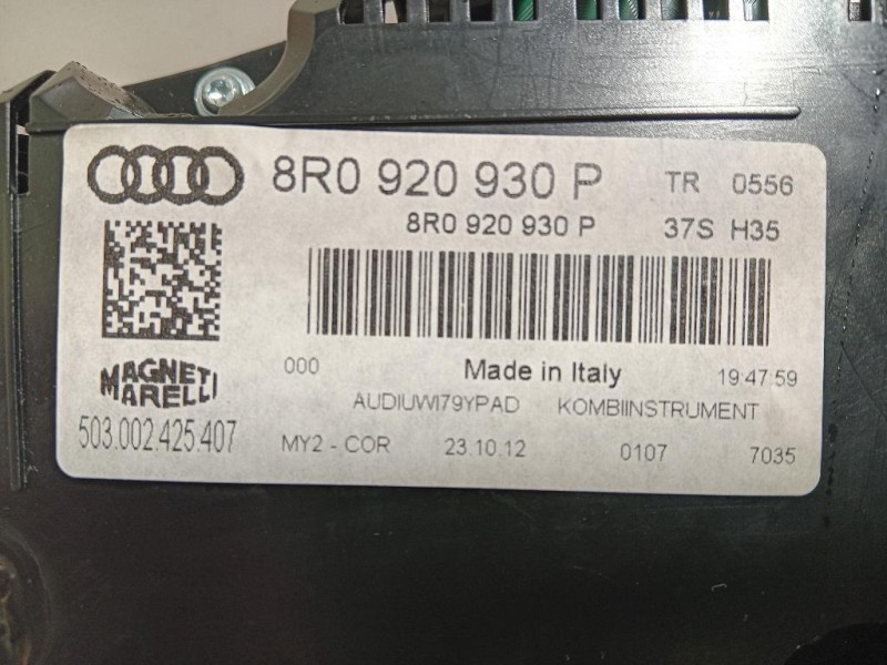 Quadro Strumenti 8R0920930P Audi Q5 8RB 2012