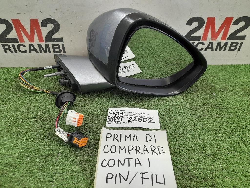 Retrovisore Esterno ANT DX 12 FILI 1635253380 Citroen C4 Grand Picasso II 2016