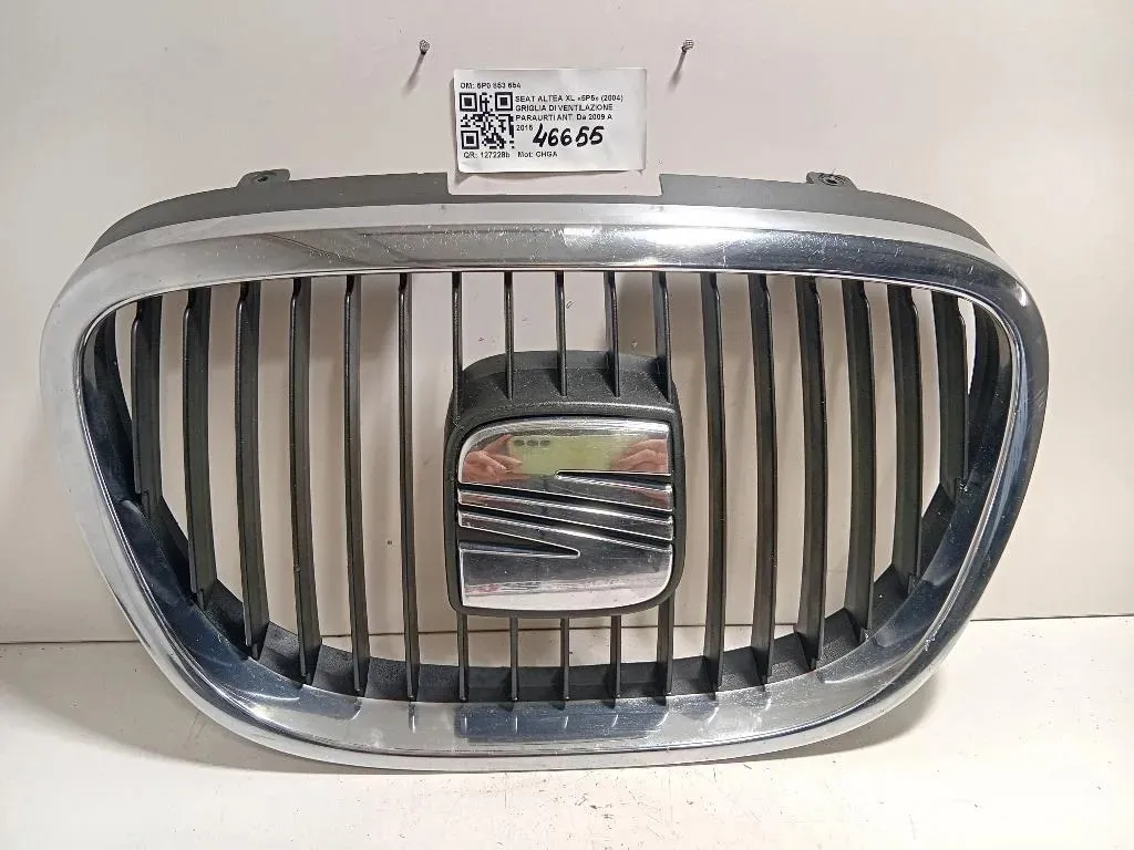 Griglia DI Ventilazione Paraurti ANT 5P0 853 654 Seat Altea XL 5P5 2004