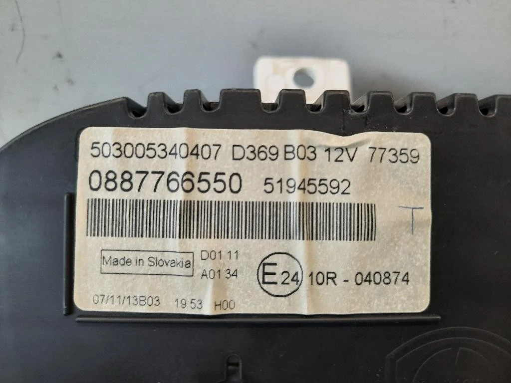 Quadro Strumenti 51945592 Fiat Panda III 2012