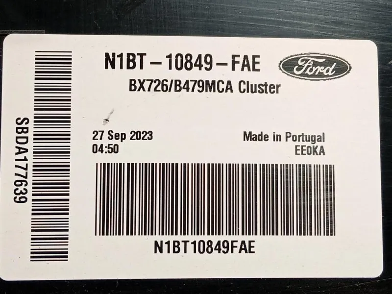 Quadro Strumenti N1BT-10849-FAE Ford PUMA II 2024