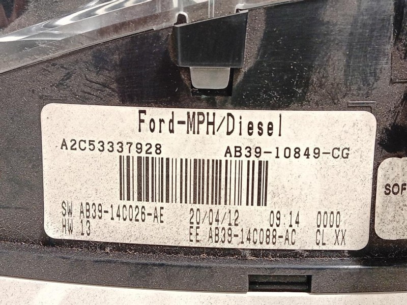 Quadro Strumenti AB3910849CG Ford Ranger IV 2012