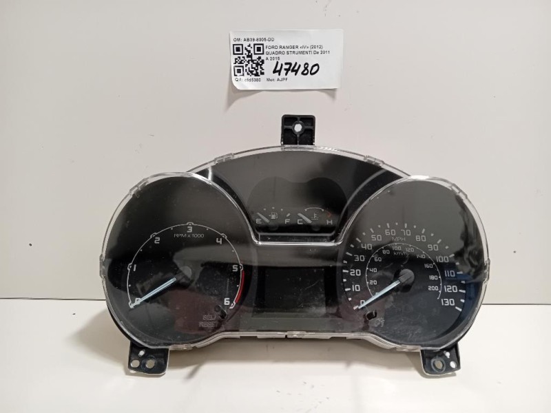 Quadro Strumenti AB3910849CG Ford Ranger IV 2012