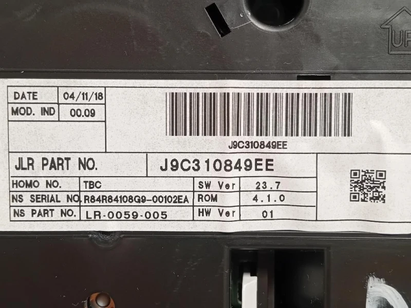 Quadro Strumenti J9C310849EE Jaguar E-pace 2017