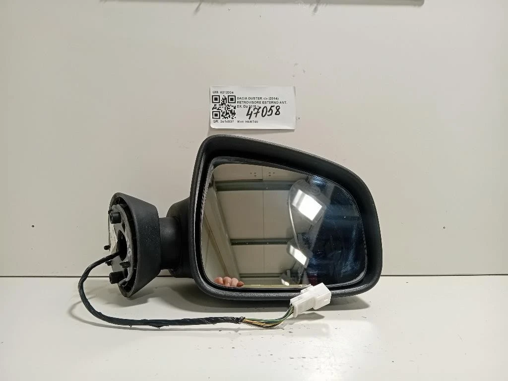 Retrovisore Esterno ANT DX 5 FILI SPECCHIO VETRO SPECCHIETTO Dacia Duster I 2014