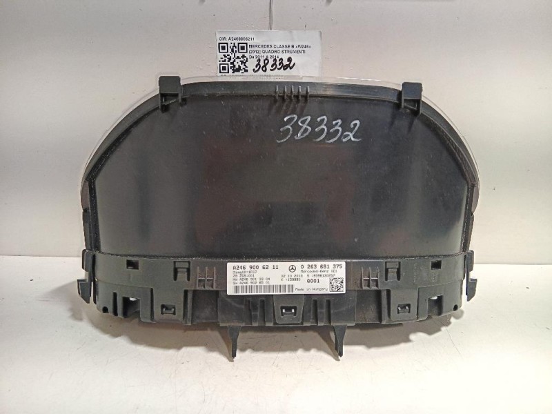 Quadro Strumenti A2469006211 Mercedes Classe B W246 2012