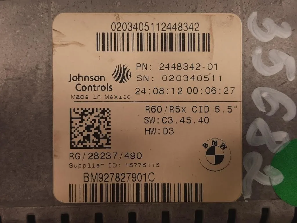 Quadro Strumenti 1962278 Mini Countryman Cooper R60 2010