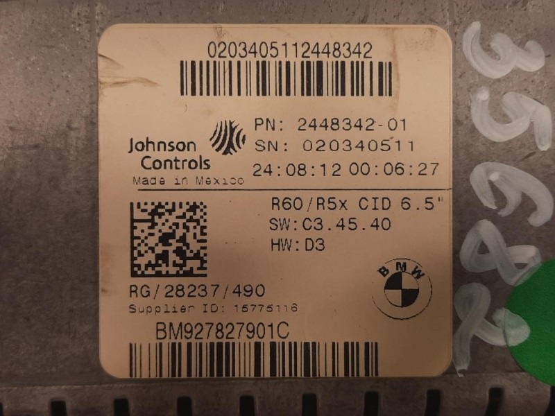 Quadro Strumenti 1962278 Mini Countryman Cooper R60 2010