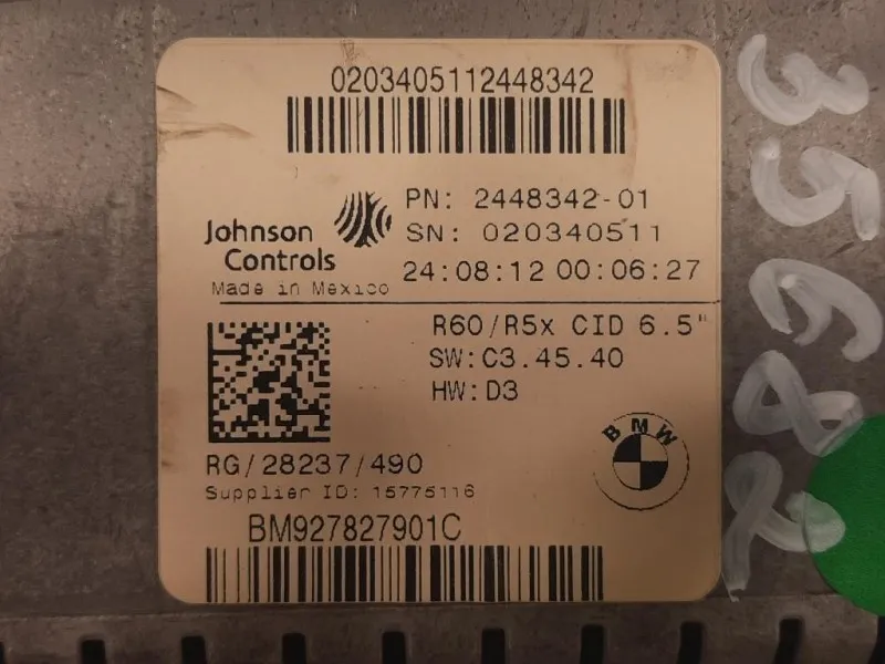 Quadro Strumenti 1962278 Mini Countryman Cooper R60 2010