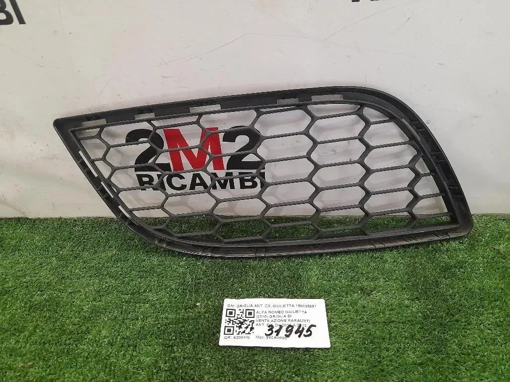 Griglia DI Ventilazione Paraurti ANT DX 156090414 Alfa Romeo Giulietta 2010