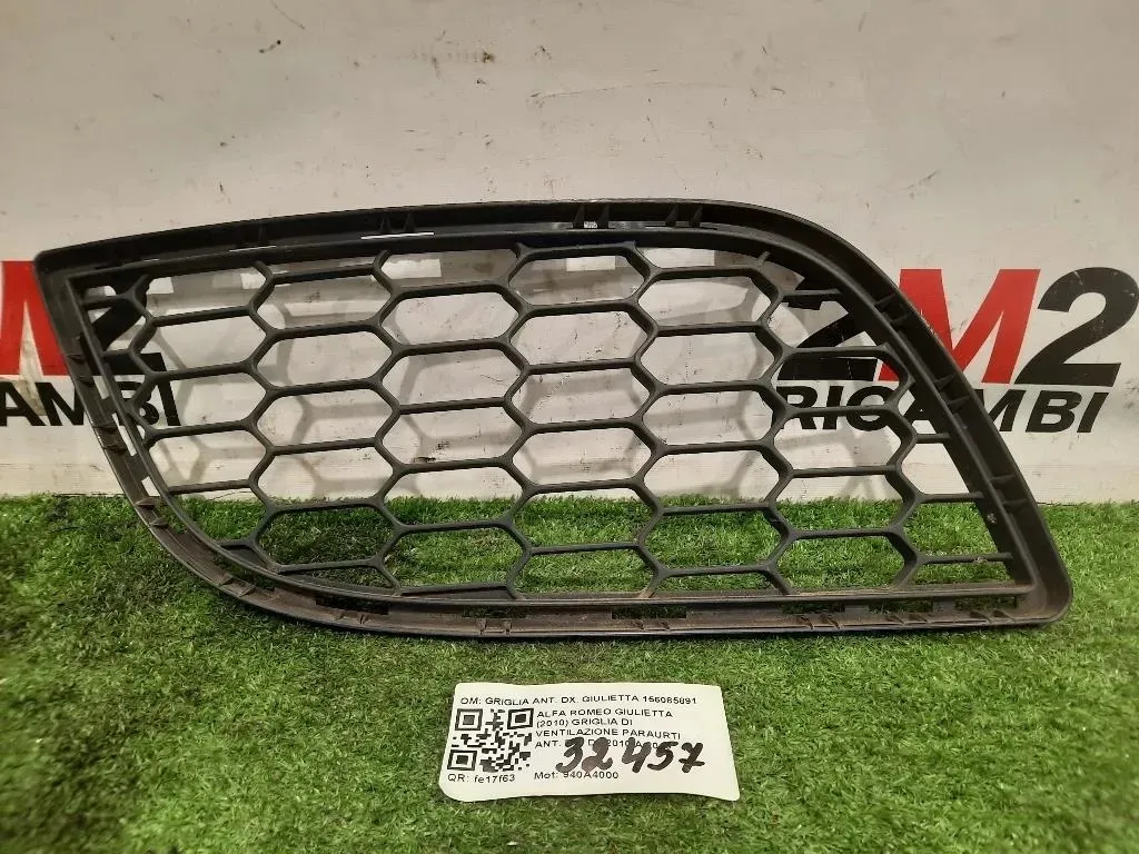 Griglia DI Ventilazione Paraurti ANT DX GRIGLIA ANT DX GIULIETTA 156085891 Alfa Romeo Giulietta 2010