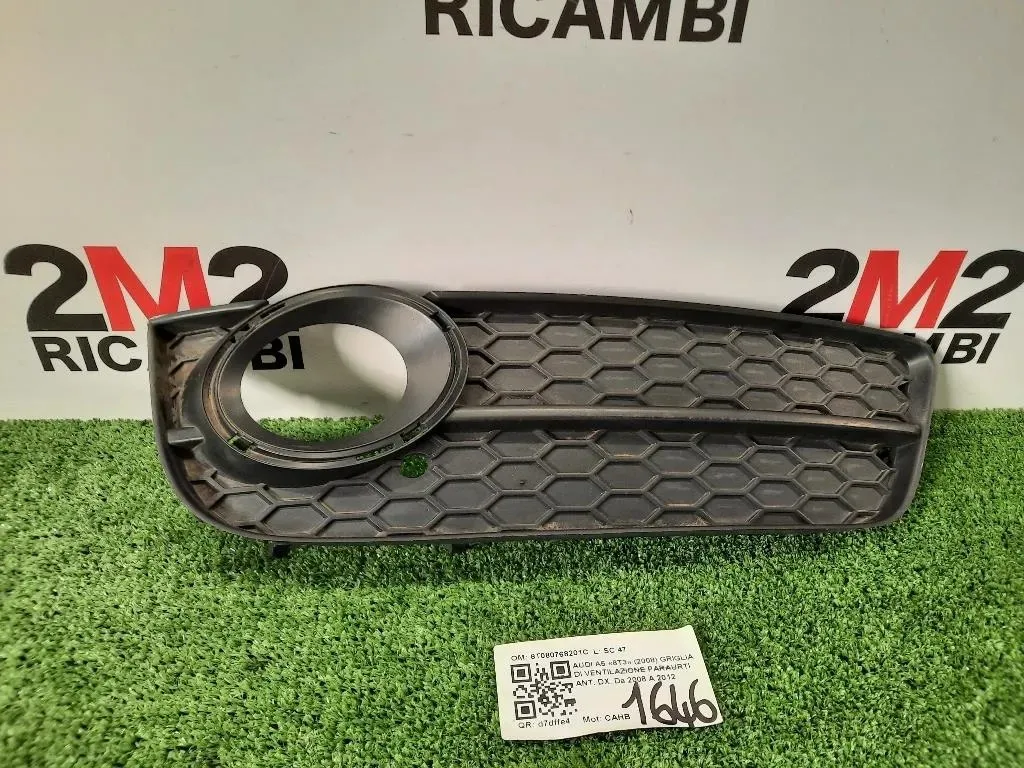 Griglia DI Ventilazione Paraurti ANT DX 8T080768201C Audi A5 8T3 2008