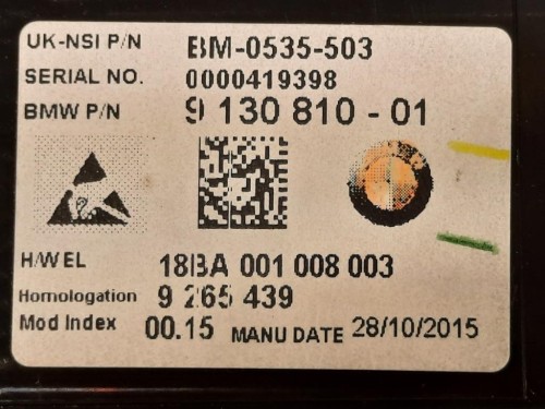 Quadro Strumenti BM-0535-503 Mini MINI ONE F55 2014