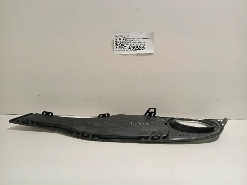 Griglia DI Ventilazione Paraurti ANT DX 5111728 920 Bmw Serie 3 F30 Berlina 2012