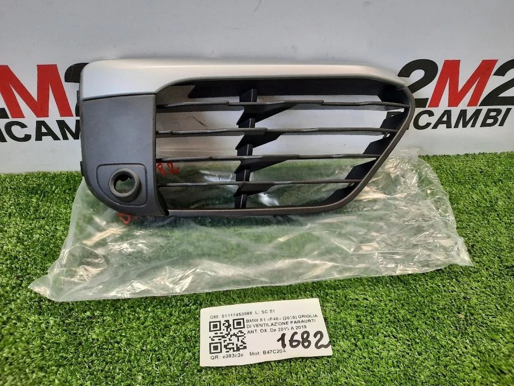 Griglia DI Ventilazione Paraurti ANT DX 51117453988 Bmw X1 F48 2015
