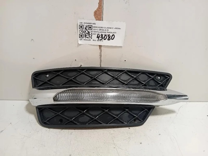 Griglia DI Ventilazione Paraurti ANT DX A2048851453 Mercedes Classe C W204 2011