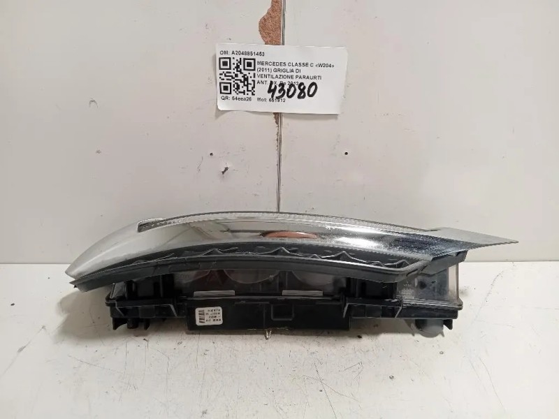 Griglia DI Ventilazione Paraurti ANT DX A2048851453 Mercedes Classe C W204 2011