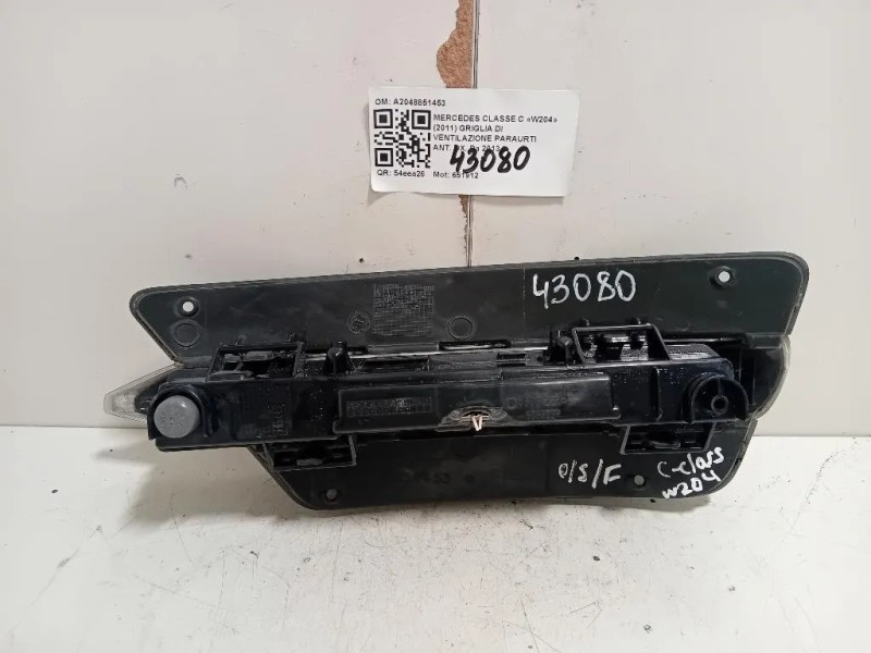 Griglia DI Ventilazione Paraurti ANT DX A2048851453 Mercedes Classe C W204 2011