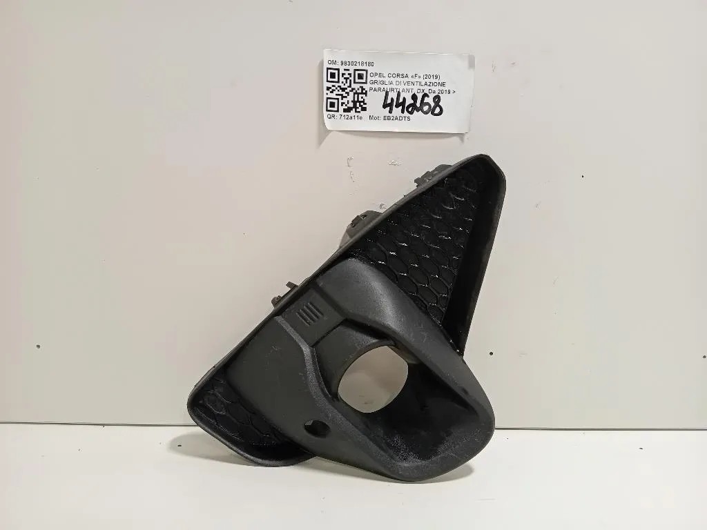 Griglia DI Ventilazione Paraurti ANT DX 9830218180 Opel Corsa F 2019