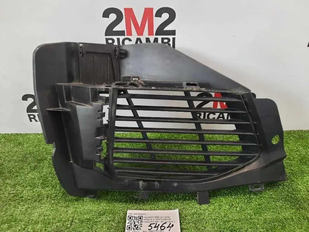 Griglia DI Ventilazione Paraurti ANT DX AA37938073 DX Peugeot 3008 II 2016