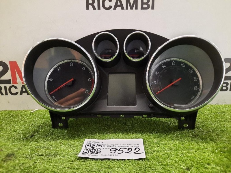 Quadro Strumenti 22783074 Opel Insignia A SW 2009