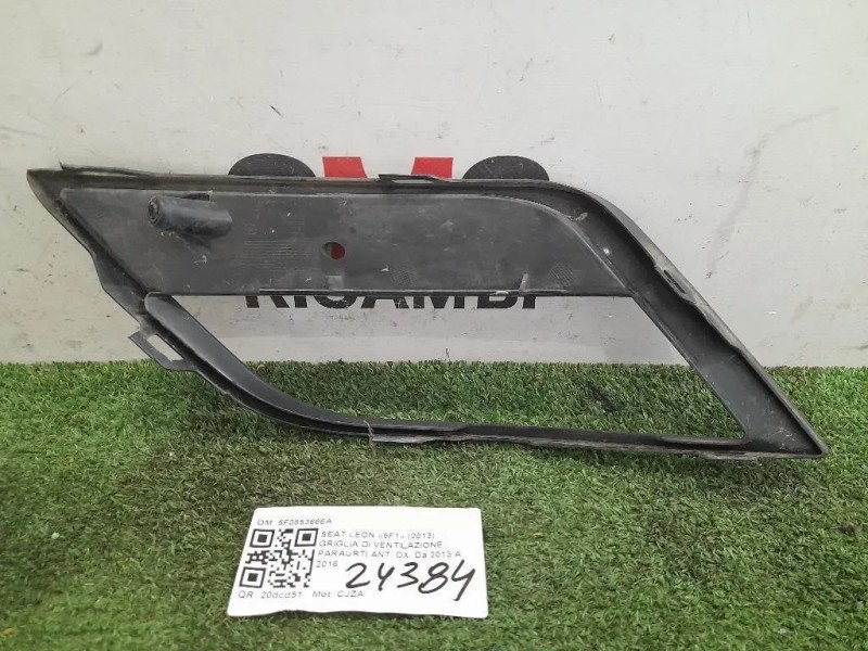 Griglia DI Ventilazione Paraurti ANT DX 5F0853666A DX Seat LEON 5F1 2013