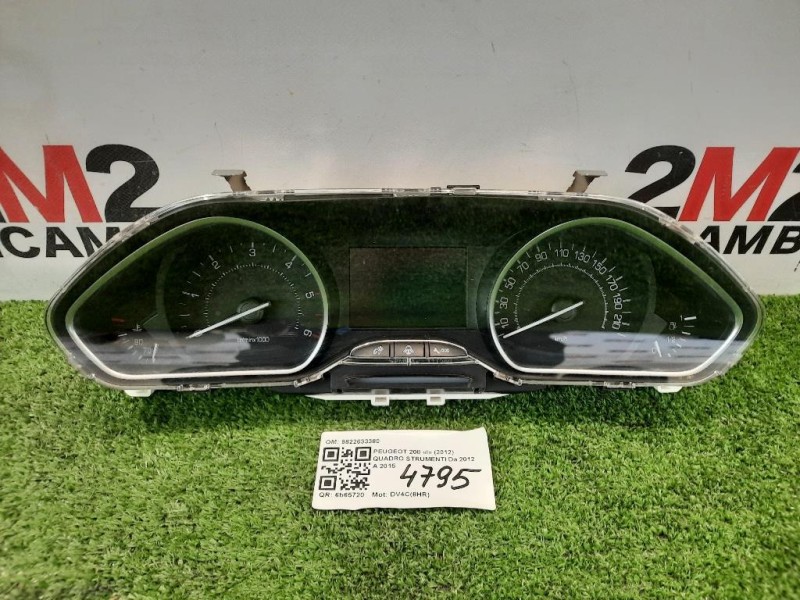 Quadro Strumenti 9678558780 Peugeot 208 I 2012