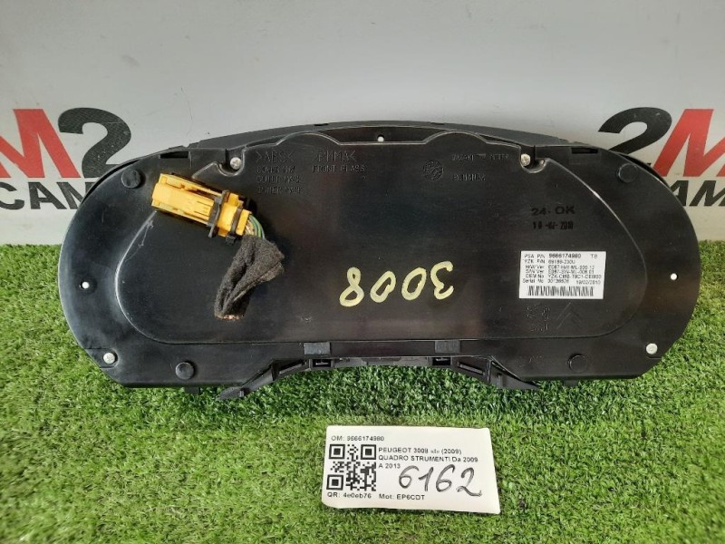 Quadro Strumenti 9666174980 Peugeot 3008 I 2009