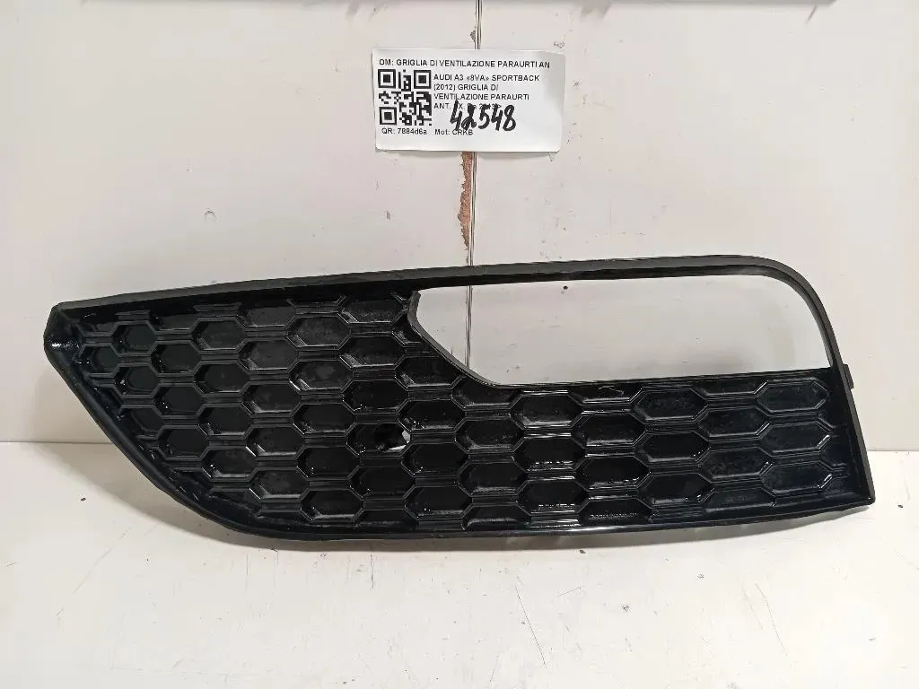 Griglia DI Ventilazione Paraurti ANT SX 8V3807681ABMT Audi A3 8VA Sportback 2012