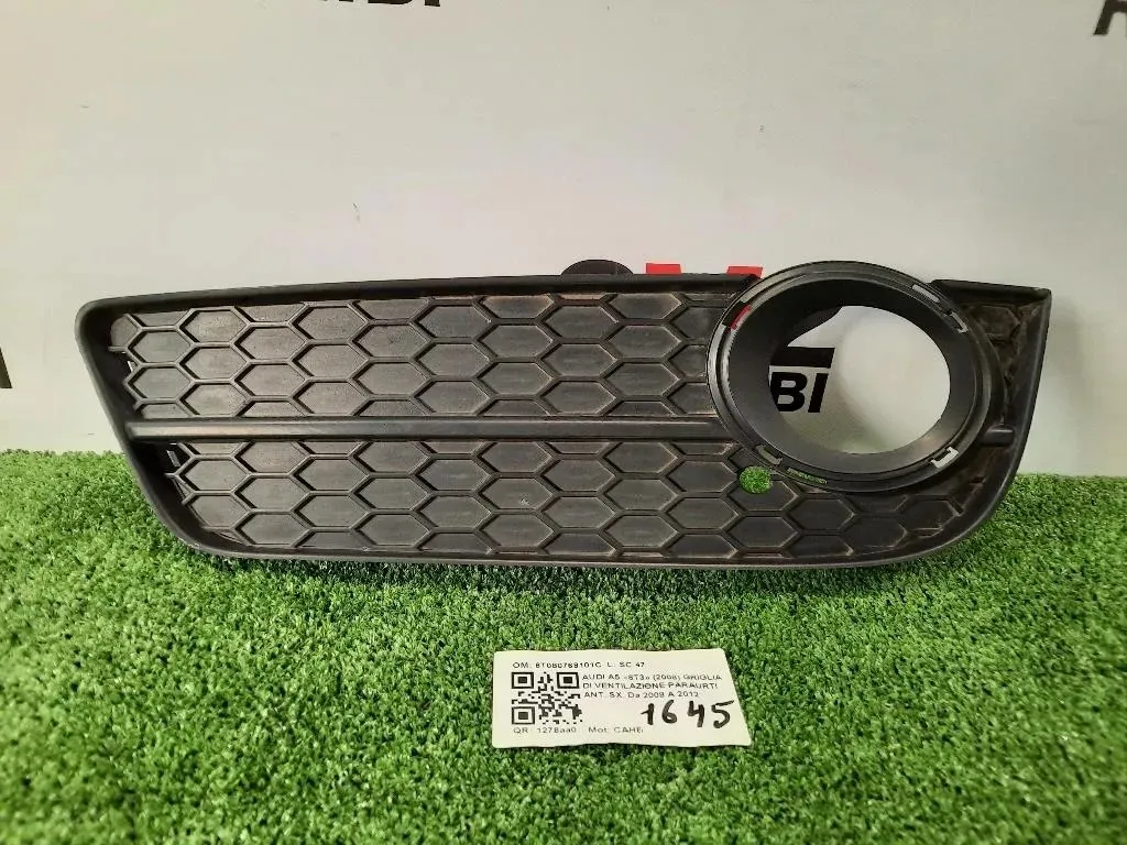 Griglia DI Ventilazione Paraurti ANT SX 8T080768101C Audi A5 8T3 2008