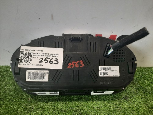 Quadro Strumenti 248107563R Renault Mégane III 2012
