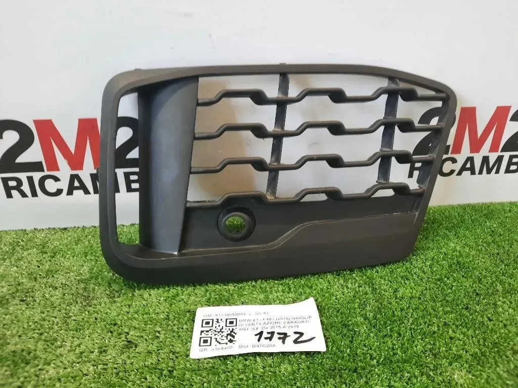 Griglia DI Ventilazione Paraurti ANT SX 51118059889 Bmw X1 F48 2015