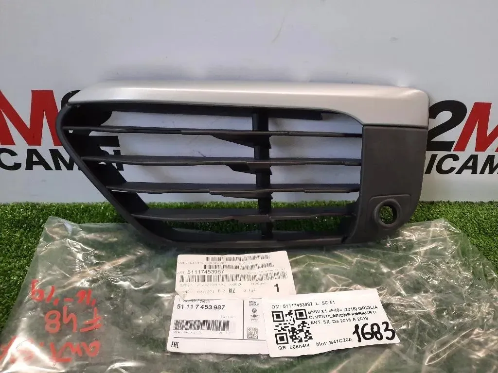 Griglia DI Ventilazione Paraurti ANT SX 51117453987 Bmw X1 F48 2015