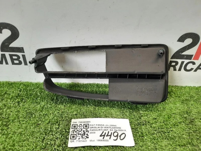 Griglia DI Ventilazione Paraurti ANT SX 735390885 Fiat Panda II 2004